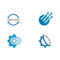 Vector Logo Technology concept illustration design