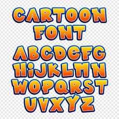 Cheerful, colorful font. Vector set of letters in a children style. Polygonal alphabet. Design elements. Cartoon vector font.