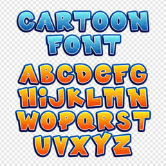 Cheerful, colorful font. Vector set of letters in a children style. Polygonal alphabet. Design elements. Cartoon vector font.
