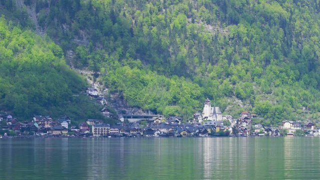 Beautiful little town of Halstatt - latest attraction for tourists.