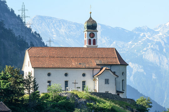 Kirche von Wassen, Uri, Schweiz