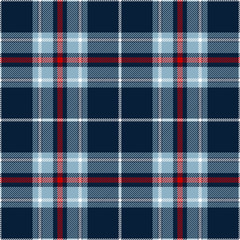 Blue and red tartan plaid pattern. Textile pattern / seamless background.