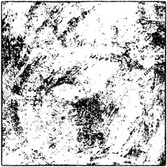 Monochrome grunge background. Vector black and white texture.