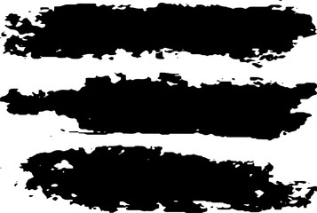 Black grunge spots on white background.