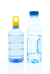 water bottle on white background