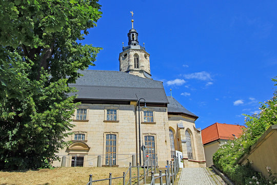Schleusingen: Stadtkirche St. Johannis (1729, Th&uuml;ringen)
