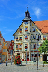 Obraz premium Schleusingen: Rathaus (17. Jh., Thüringen)