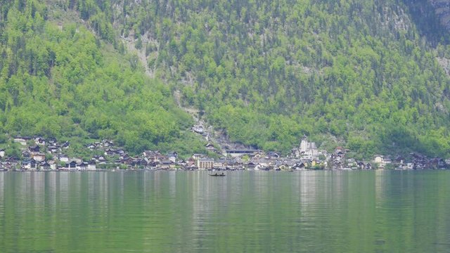 Beautiful little town of Halstatt - latest attraction for tourists.