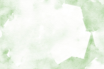 Natural green background with fresh watercolor texture in trendy eco style for modern healthy food design, bio label, eco-friendly products, organic brand style, and web site/app screen backgrounds. © Design Couple