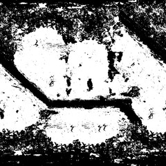 Black and white grunge texture. Monochrome gloomy background. The dirty spot is abstract. Spilled ink. Chaotic futuristic surface.