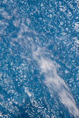 Water jet from a fresh spring