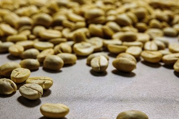 Organic dry coffee beans natural food and beverages