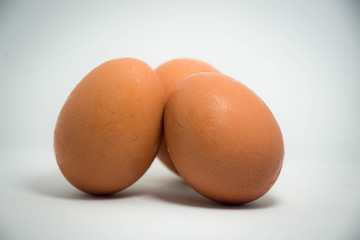 eggs isolated on white background