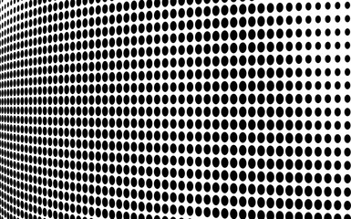 Abstract halftone wave dotted background.