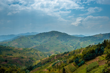 Fototapeta na wymiar ルワンダの山