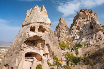 Fototapeta na wymiar Uchisar Castle in Cappadocia, Turkey