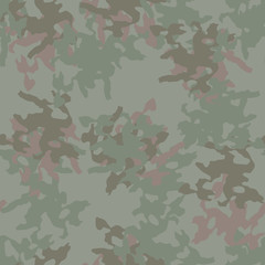 Forest camouflage of various shades of green and brown colors