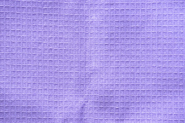Texture of purple kitchen towel fabric