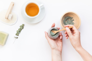 Spa, beauty cosmetics and body care treatment