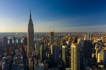 Fototapeta na wymiar New York City Cityscape aerial photo
