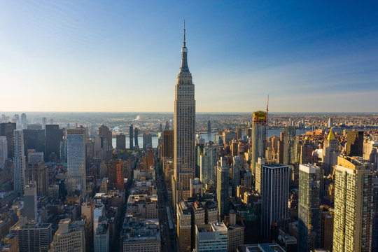Aerial photo New York Cityscape 2019