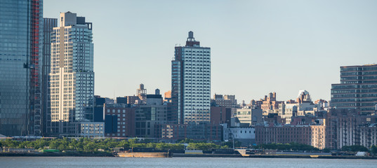 Industrial piers New York Manhattan