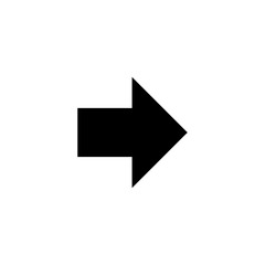 Arrow. Arrow black icon. Arrow vector icon. Cursor icon. Cursor in flat design. Cursor