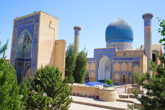 Gur-e-Amir Mausoleum at Samarkand, Uzbekistan