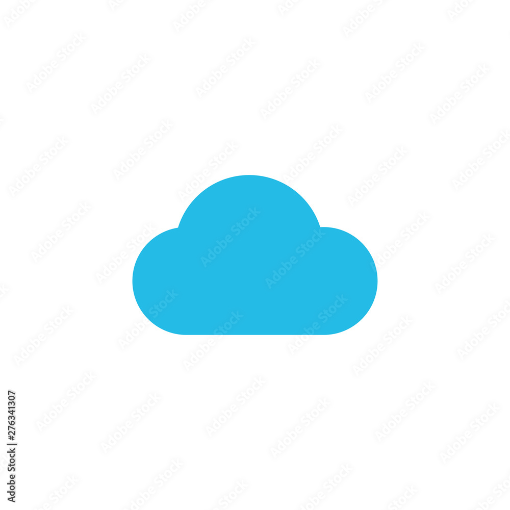 Canvas Prints cloud. cloud blue icon isolated on white background. cloud vector icon