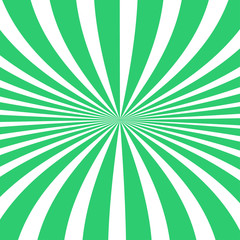 Obraz premium Sun rays background. Sun rays in spiral design. Sun rays green color. Vector