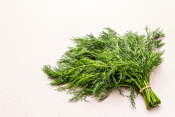 Fresh organic herb dill
