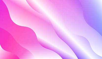 Template Background With Wave Geometric Shape. For Design, Presentation, Business. Vector Illustration with Color Gradient.