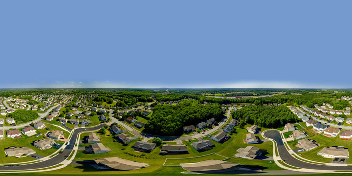 Aerial Spherical Panorama Newark Delaware USA