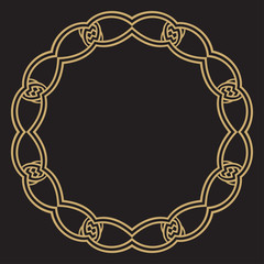 Gold decorative frame.