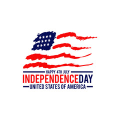 Independence day of United States of America design template