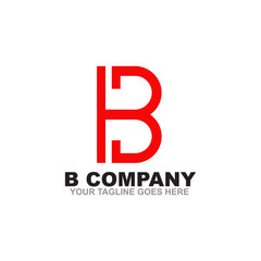 B letter logo design vector template