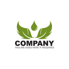 Leaf icon logo design inspiration vector template