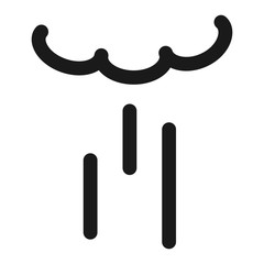 water - minimal line web icon. simple vector illustration. concept for infographic, website or app.