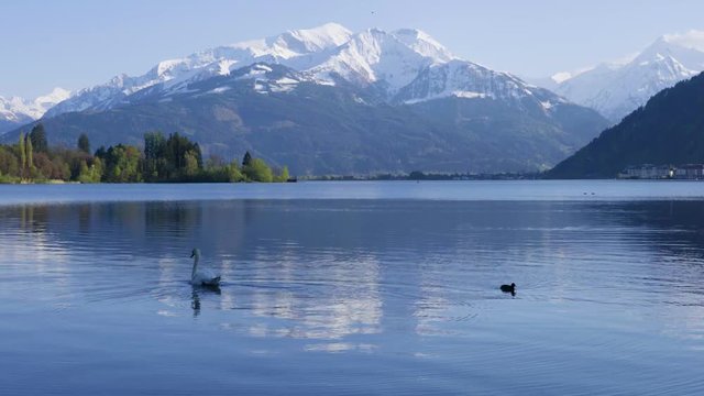 Amazing lake Zell am See in Austria. Must see for everyone that visits europe and especially Austria. Beautiful serene scenes at the lake