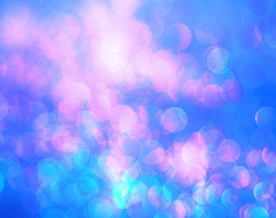 Sky-blue background of abstract lights