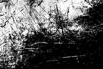 Grunge is black and white. Abstract monochrome background. The grim texture of disaster. Pattern of cracks, chips. Dirty vintage surface. Old worn wall.