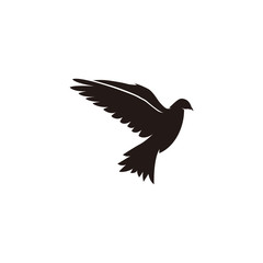 silhouette of dove logo