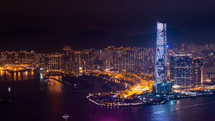 Hong Kong cityscape night light 4