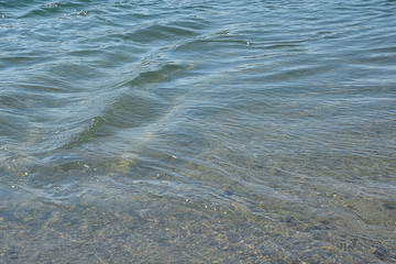 Clear water in the river. Photo image.