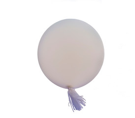 White balloon on a white background. Isolated