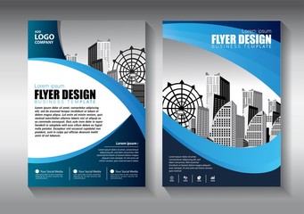 Business abstract vector template. Brochure design, cover modern layout, annual report, poster, flyer in A4 with colorful triangles, geometric shapes for tech, science, market with light background