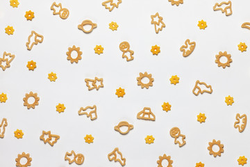 Baby food pasta pattern