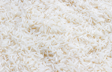 Top view of white rice
