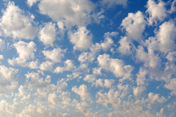 Blue sky full of clouds