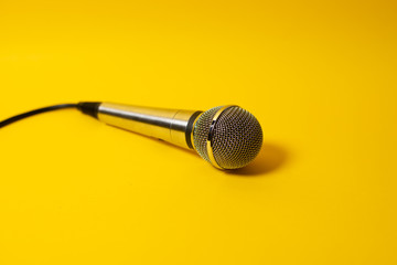 microphone on white background